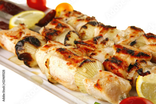 grilled shish kebab