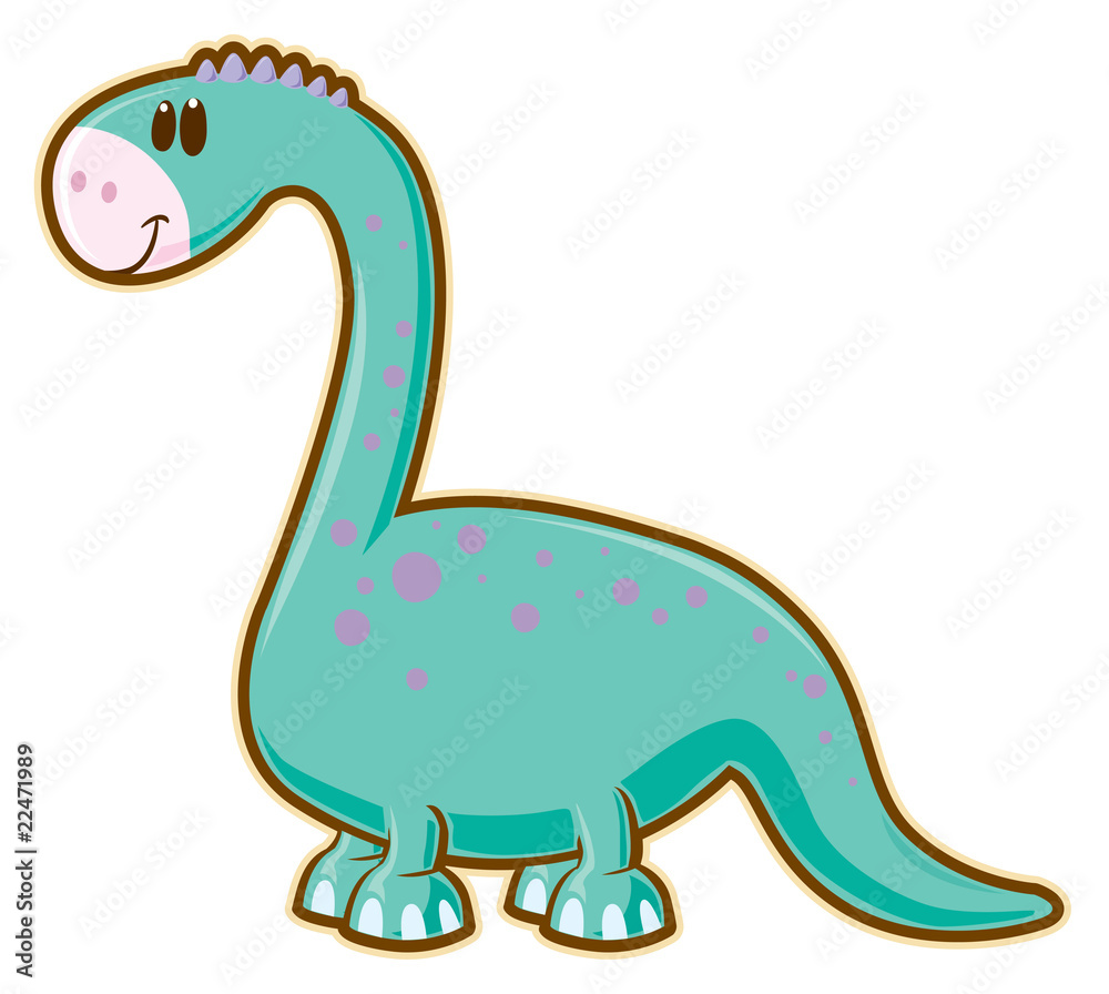 Dinosaur. Vector without gradients Dinosaur. Vector without gradients