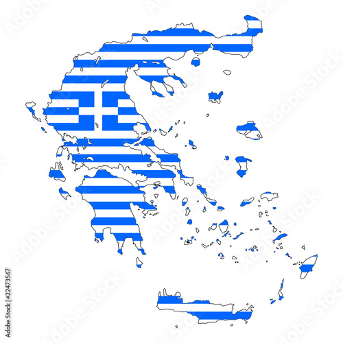 landkarte griechenland II