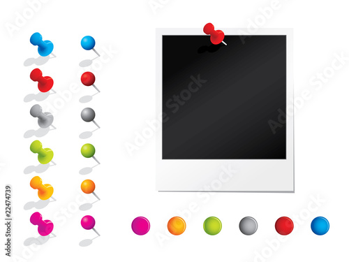 Photograph with pins