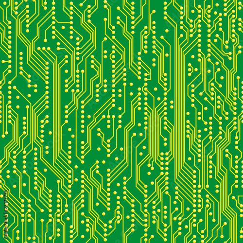 seamless pattern of circuit board