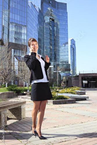 Business Woman on Cell Phone