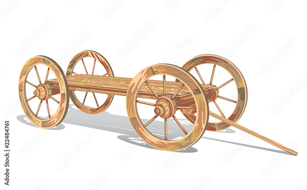 Fototapeta premium Wooden old cart