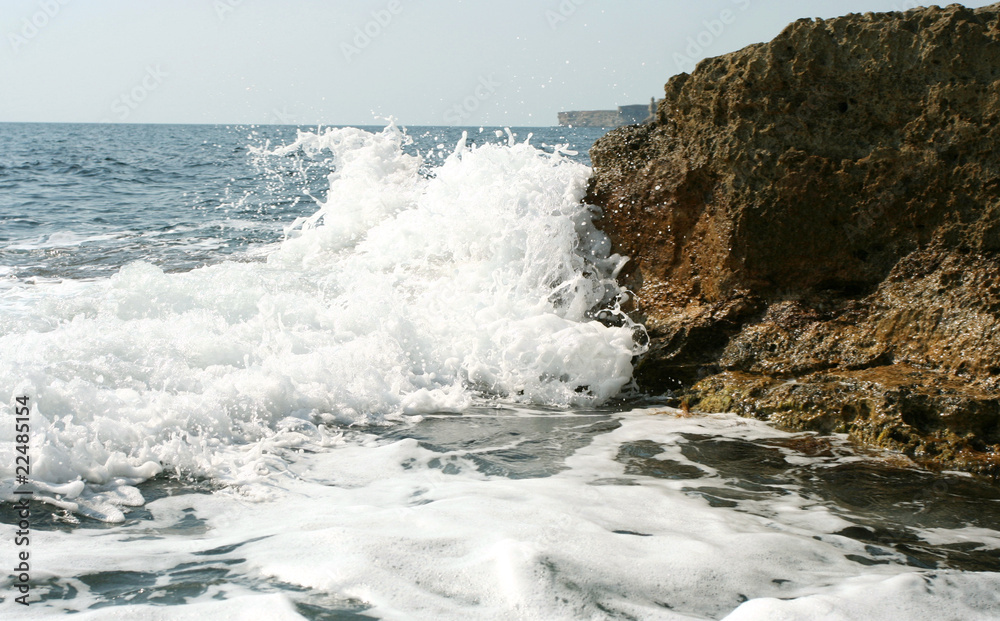 Fototapeta premium Wave on sea