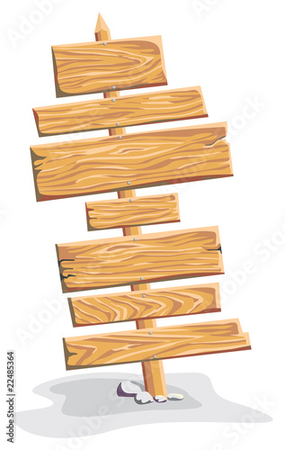 Vector sign wood