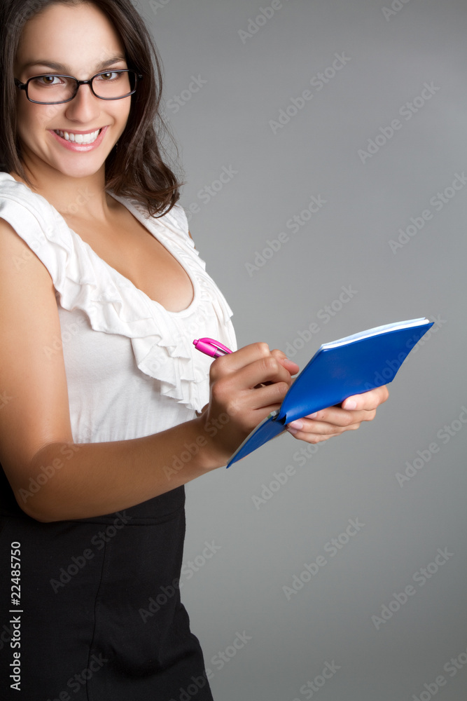 Woman Writing Check
