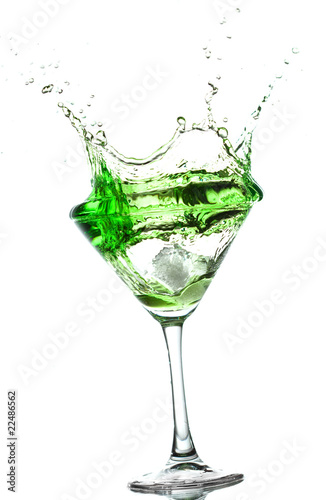 splashing cocktail