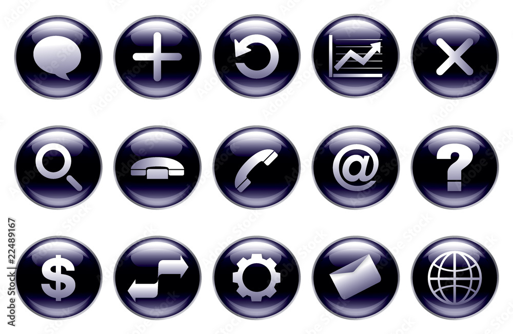 Modern button set of icons(connection) Modern button set of icons(connection)