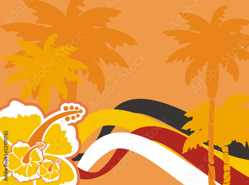 tropical hawaiian background