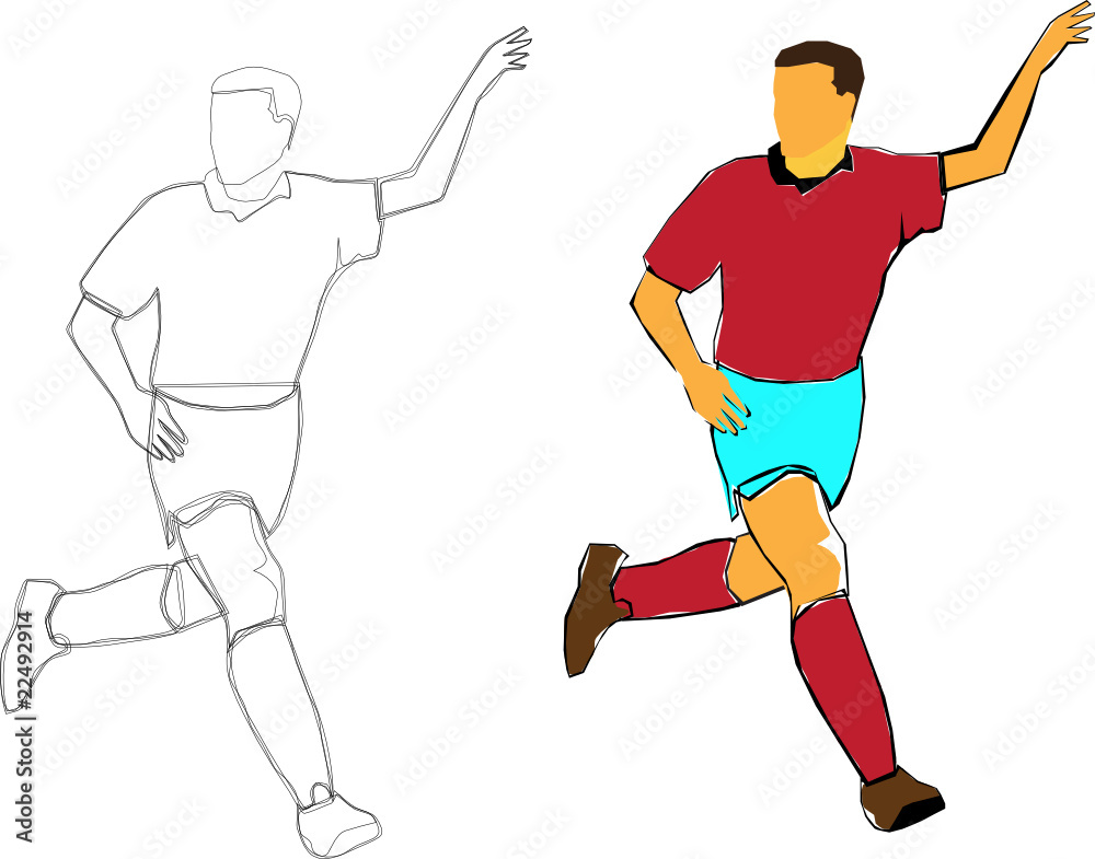 football player vector illustration football player vector illustration