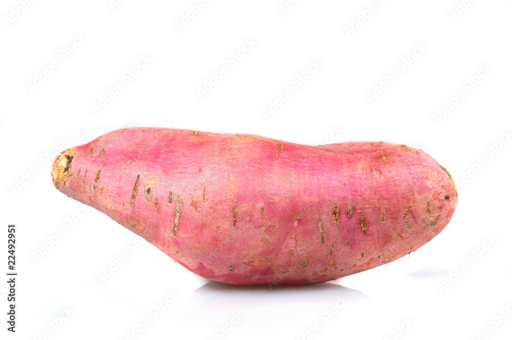 Sweet Potato isolated on white background..