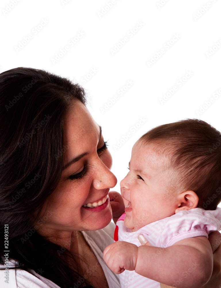 Mother and Daughter having fun laughing Mother and Daughter having fun laughing