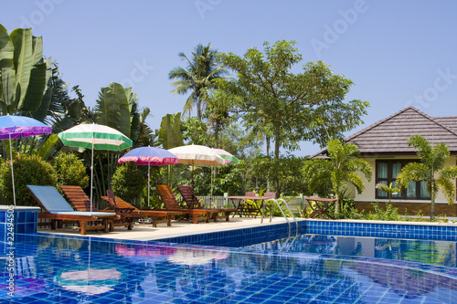 Swimming pool in Thailand © OlegD