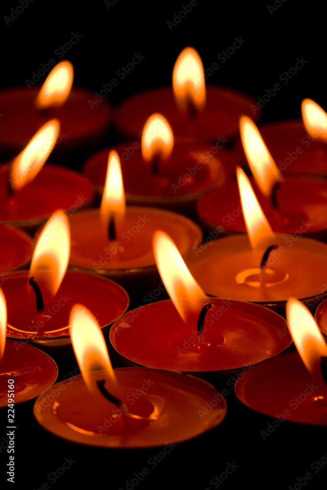 flaming candles