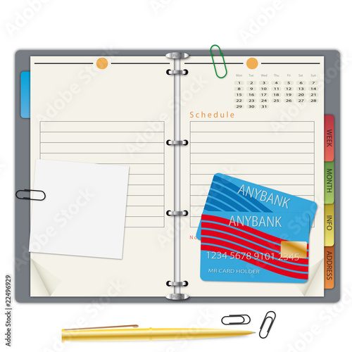 Organizer - vector illustration