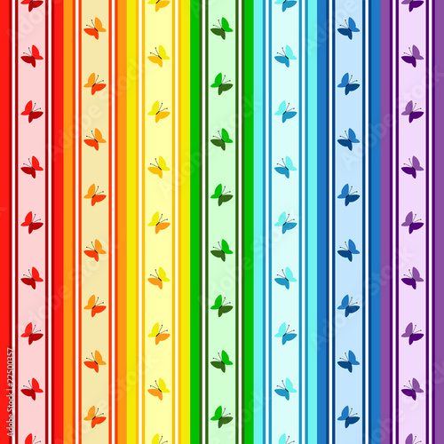 Striped  rainbow seamless pattern