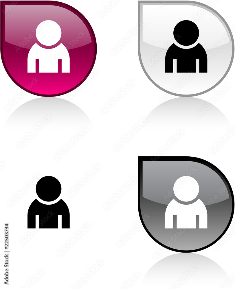Person button. Person button.