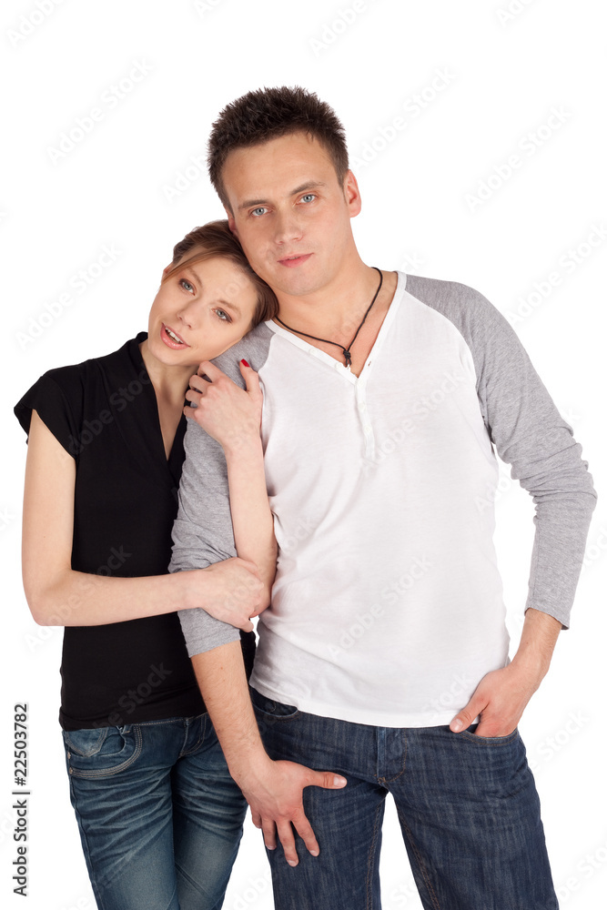 Loving Couple Posing Together