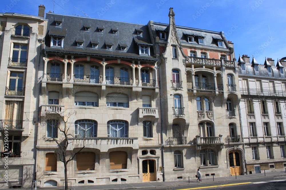 Nancy - Immeubles Art Nouveau 1902-1904