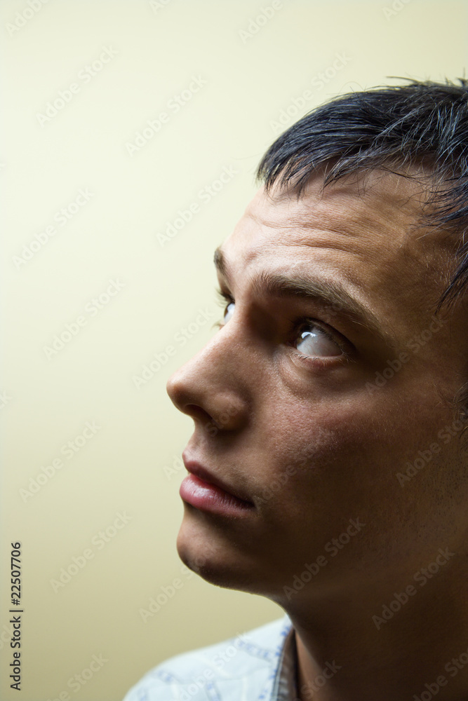 Young man profile Young man profile