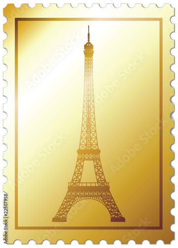 Gold mark "Eiffel tower"
