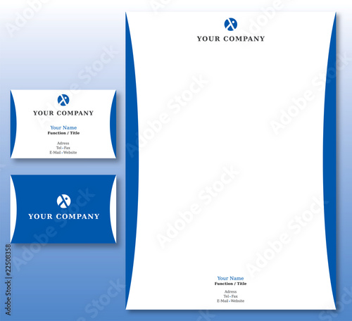 Charte Graphique Assurances et Affaires Papier et Carte Visite