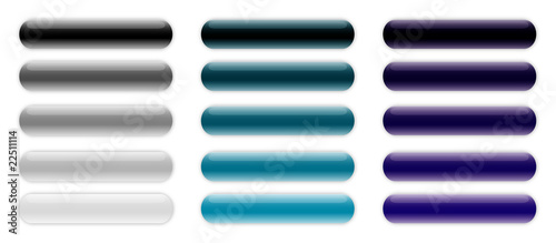 Modern button set of icons