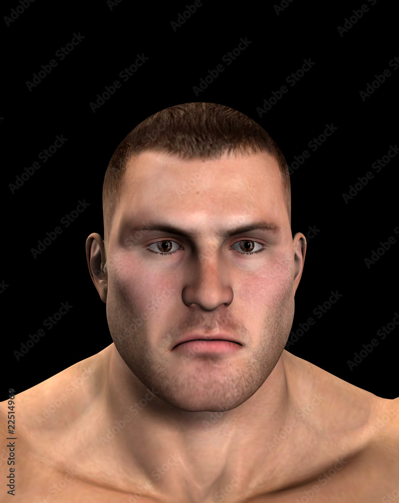 Fototapeta premium Tough Mans Face