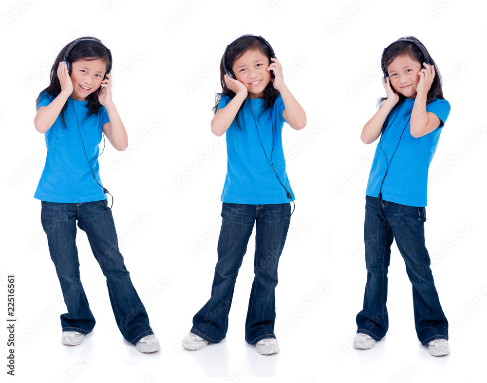 Obraz premium Listening to music