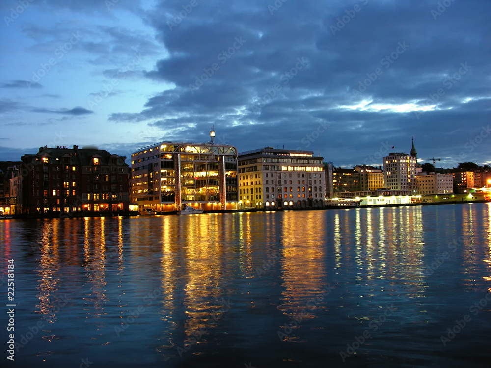 Obraz premium Architecture of Bergen, Norway