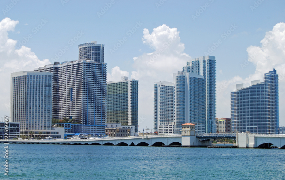 Obraz premium Miami Intercoastal Waterway View