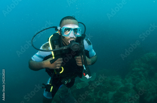 male scuba diver © JonMilnes