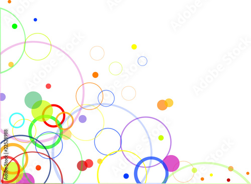 abstract design with color circles