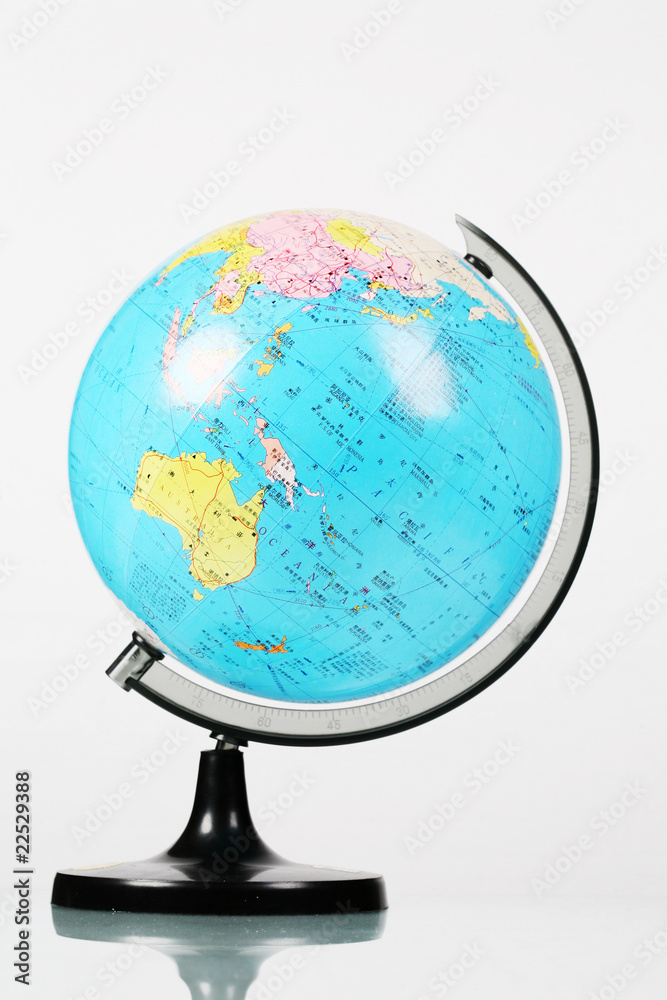 Terrestrial globe isolated on a white background Terrestrial globe isolated on a white background