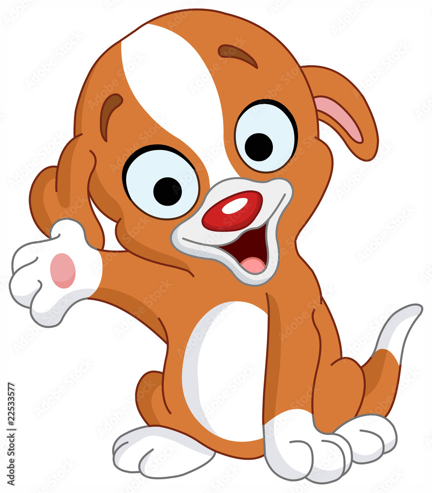 Obraz premium Presenter puppy