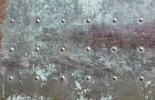 Detail of a bronze door