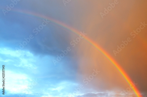 A beautiful rainbow in a stormy sky © Becky Stares