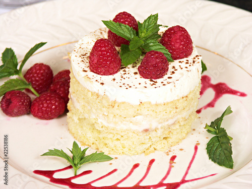 Raspberry Cream Napolean