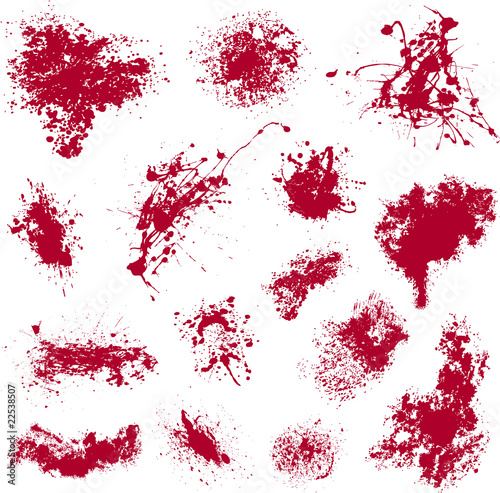 Different red spots vector