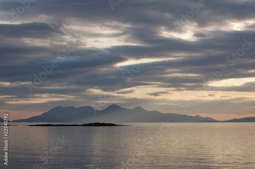 Rum from Arisaig late evening © Iain Frazer