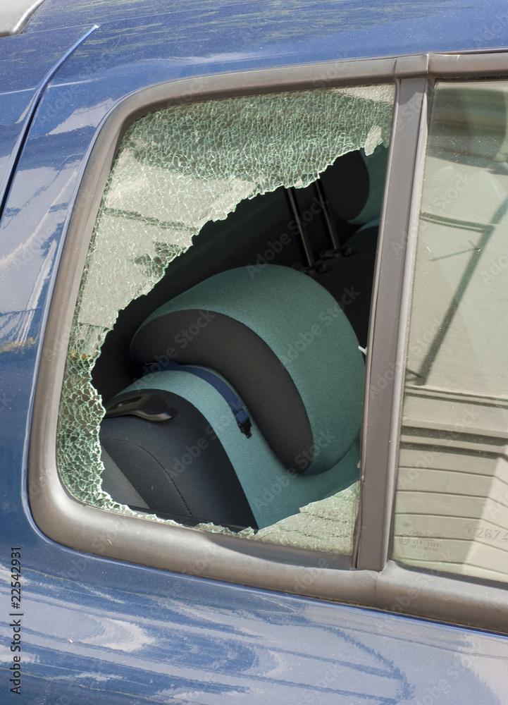 Car window smashed