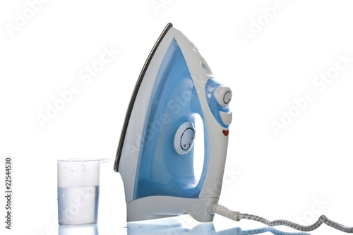 steam iron with a water tank