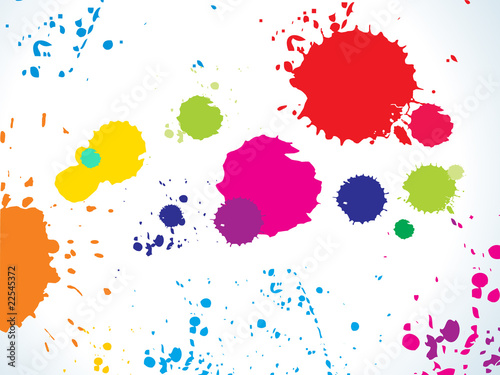 abstract colorful rainbow splashes