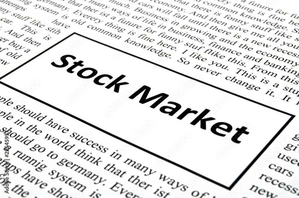 Obraz premium stock market
