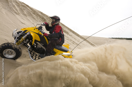 Quad in the sand