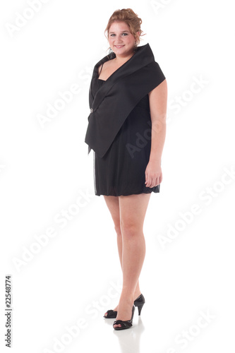 Teenage girl in black formal dress #2