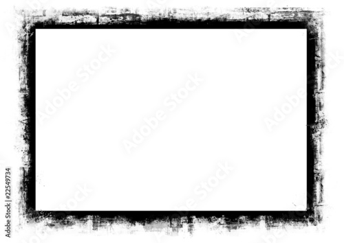 Computer designed grunge border photo