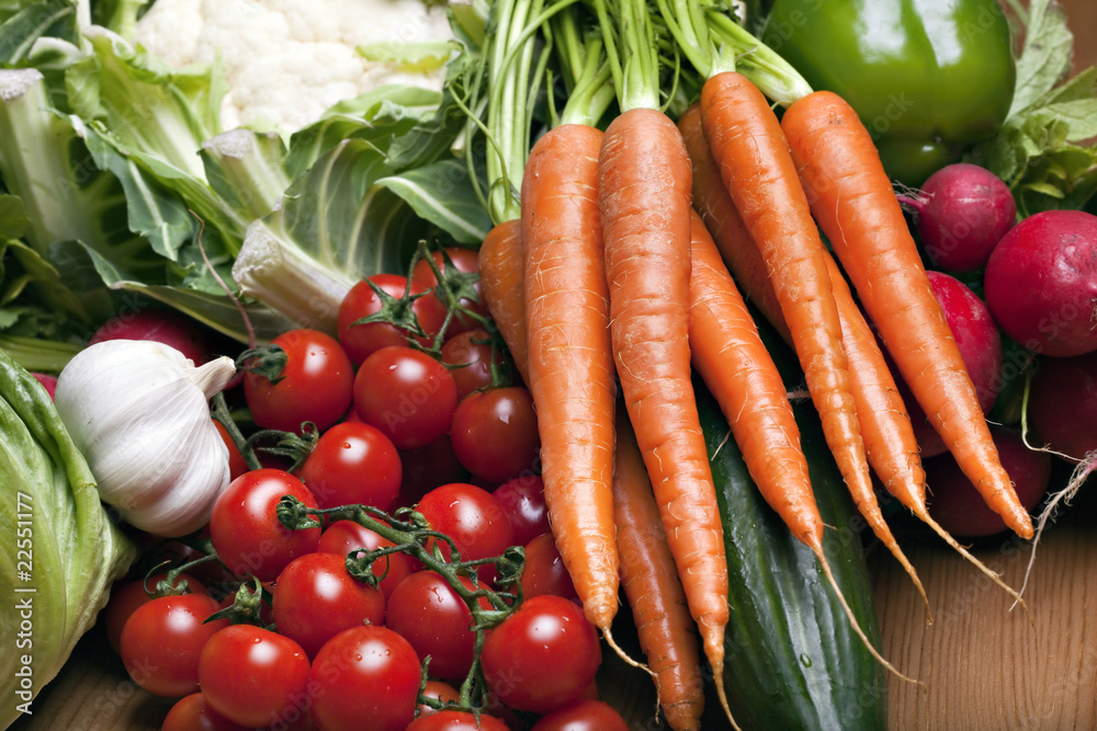 Set of different vegetables