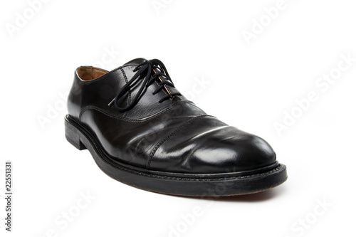 black man business shoe