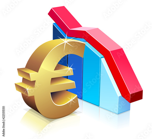 Euro en baisse (reflet)